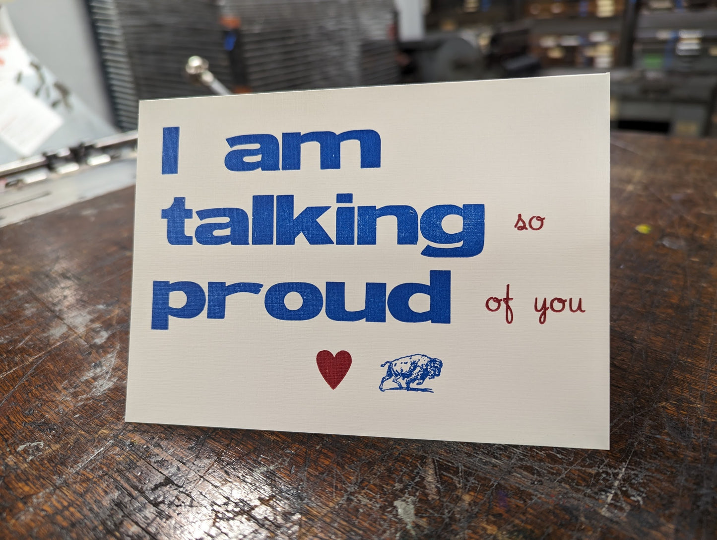 "I'm Talking So Proud Of You" Greeting Card